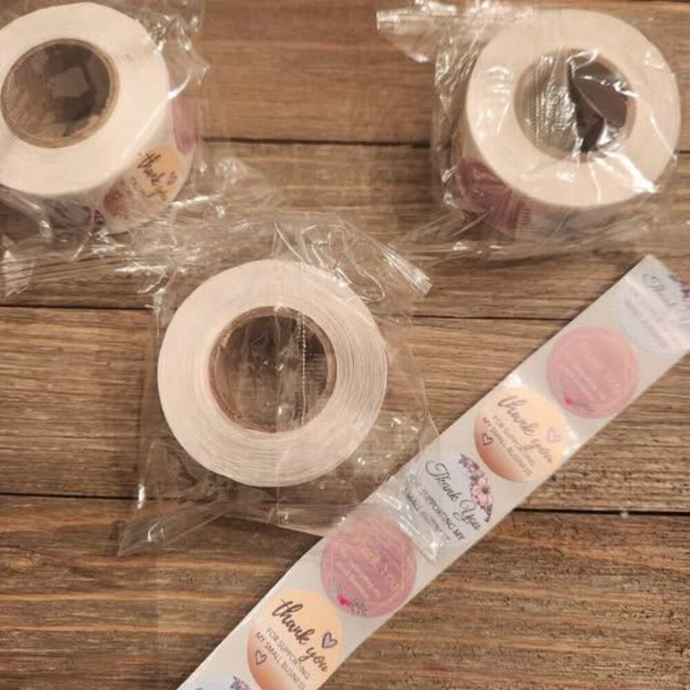 10-Pack Thank You for Supporting My Small Business Sticker 1 Inch Labels 5000